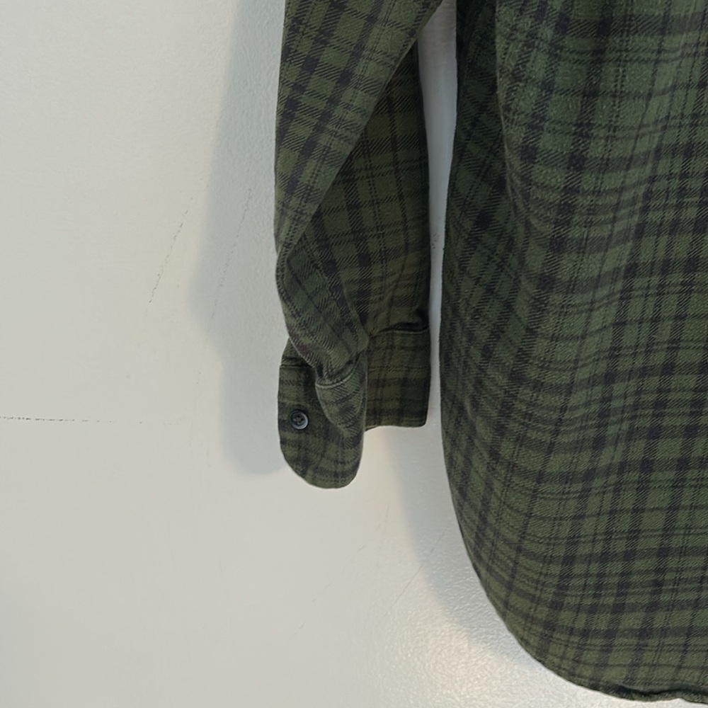Madewell Women’s Boyshirt oversized Flannel.100% Cotton Size Small. Hunter Green - Picture 6 of 11